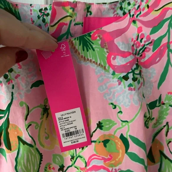 NWT Vintage Recreation Lily Pulitzer dress with all of the details. - Picture 3 of 4